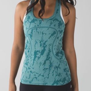Lululemon tank heathered foraged teal preowned